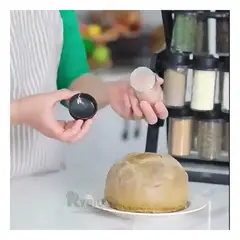 GENERICO - Dispensador Moderno de Color Negro Y+Envoltorio de Regalo