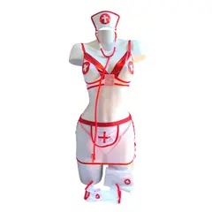 GENERICO - DISFRAZ DE ENFERMERA LENCERIA SEXY PORTALIGAS