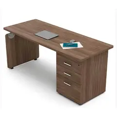 NACION MUEBLES - ESCRITORIO NACION MUEBLE EJECUTIVO MERY COLOR MARRÓN