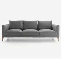 YOLODECORO - Sofá 3 Cuerpos Slim Gris Oscuro