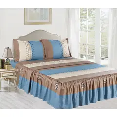 CASATEX - Juego de Sábanas Con Blonda 4 Piezas - 1.5 Plazas