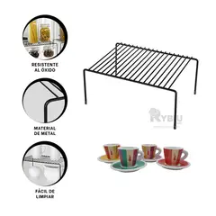 GENERICO - Divisor Moderno y Versatil en Negro Y+Ligas de Regalo