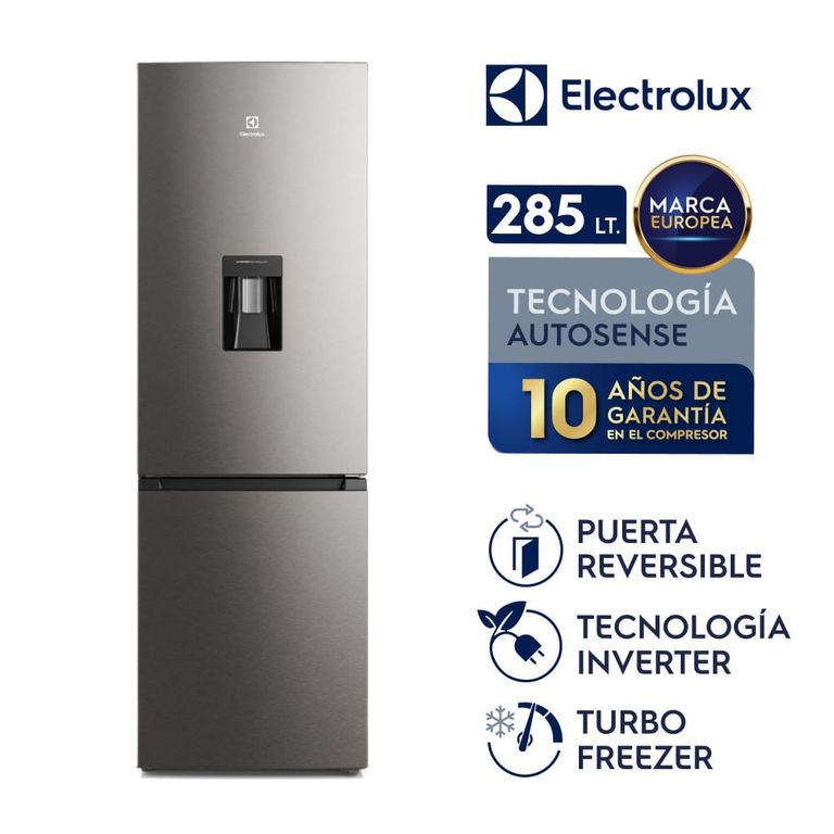 Refrigerador Inverter- No Frost ERBA29V2HVG 285 L Bottom Freezer
