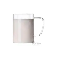 RYBIU IMPORT - Taza para Restaurante 400ML Transparente Y+Papel de Regalo