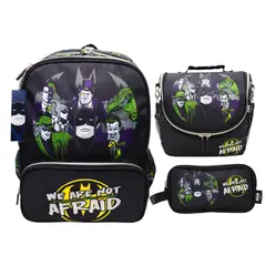 CHILDRENS CLUB - Pack Escolar Mochila Oficio Premium Villanos Batman Juvenil