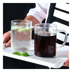 RYBIU IMPORT - Tazon con Letras 400ML Transparente Y+Envoltorio de Regalo