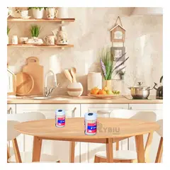 GENERICO - Set 2 Frascos de Palillos Dentales de Tapa Segura Blanco