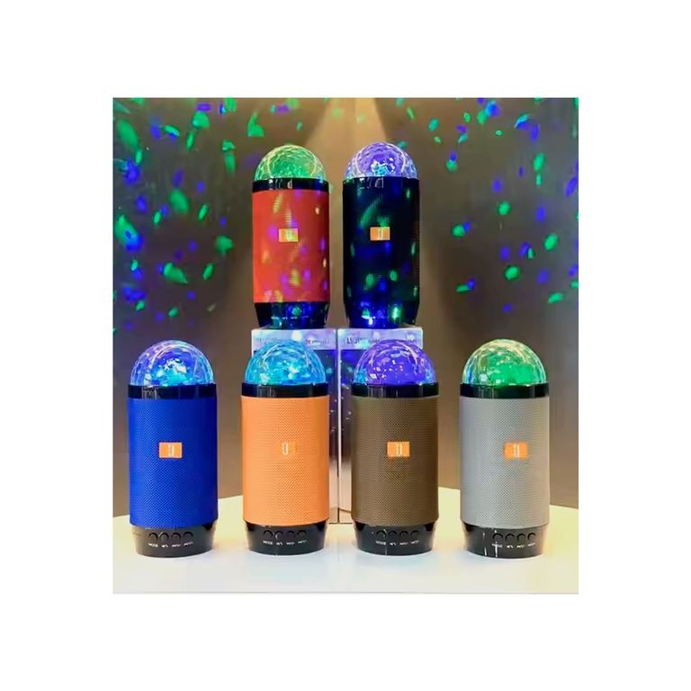 Parlante Bluetooth Portátil con Luces Led