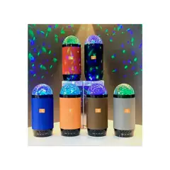 GENERICO - Parlante Bluetooth Portátil con Luces Led