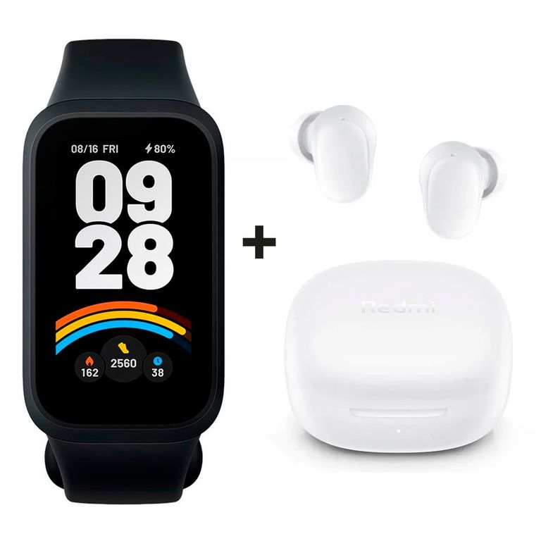 SmartBand 9 Active + Audifono Buds 6 Play - Blanco