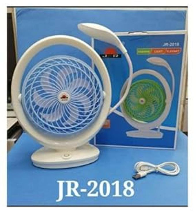 Ventilador Recargable con Lampara LED