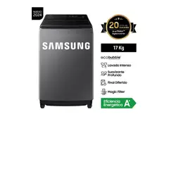 SAMSUNG - Lavadora EcoBubble 17KG Gris WA17CG6441BDPE