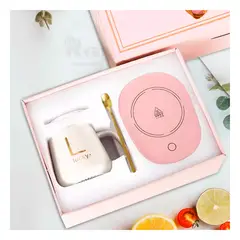 GENERICO - Pack Caldero con Pocillo Tonalidad Rosado Y+Regalo Agendita