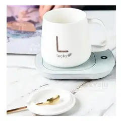 GENERICO - Kit de Calentura de Taza Blanco Y+Regalo Ligas para Peinar