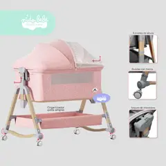 GENERICO - Cuna Colecho de bebe NEST ROSA