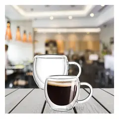 GENERICO - Tazon de Cristal Versatil con Asa Circular Y+Regalo Agendita