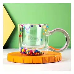 RYBIU IMPORT - Taza Endurecida 340ML Transparente Y+Regalo Agendita