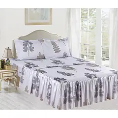 CASATEX - Juego de Sábanas Con Blonda 4 Piezas - 1.5 Plazas