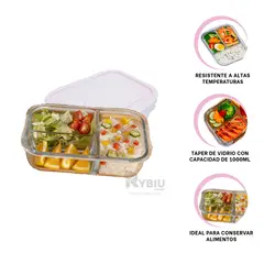 GENERICO - Envase para Cereales Color Rosado Y+Regalo Ligas para Peinar