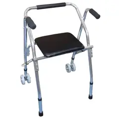 GENERICO - Andador con Ruedas con Asiento Rígido Importado