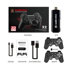 GENERICO - Consola Retro Game Stick X2 Plus 4K Mandos inalámbrico Recargable