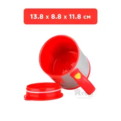 GENERICO - Taza Util para Batir de 400 ml en Rojo Y+Regalo Agendita