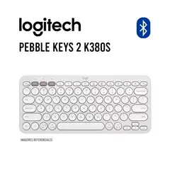 LOGITECH - Teclado Bluetooth Pebble Keys 2 K380s White