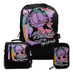 CHILDRENS CLUB - Set de Mochila escolar x3 piezas - Garfield
