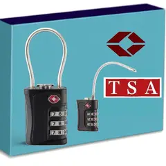 GENERICO - Candado Tsa Aprobado Seguridad Mochila Casillero Maletin Viaje Lockers