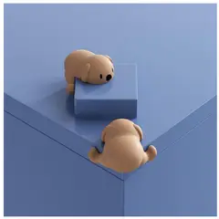 TODO FIT - Protector de esquina para Seguridad de niños de dibujo de Osos Marrón