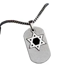 LUYA JOYERÍA - Collar placa estrella de David