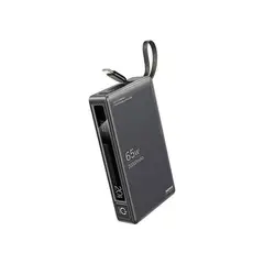 REMAX - Power Bank 20000mha Carga Rapida 65w Rpp-87- GRIS OSCURO