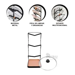 GENERICO - Divisor Elegante para Sala en Negro Y+Banderitas Adhesivas