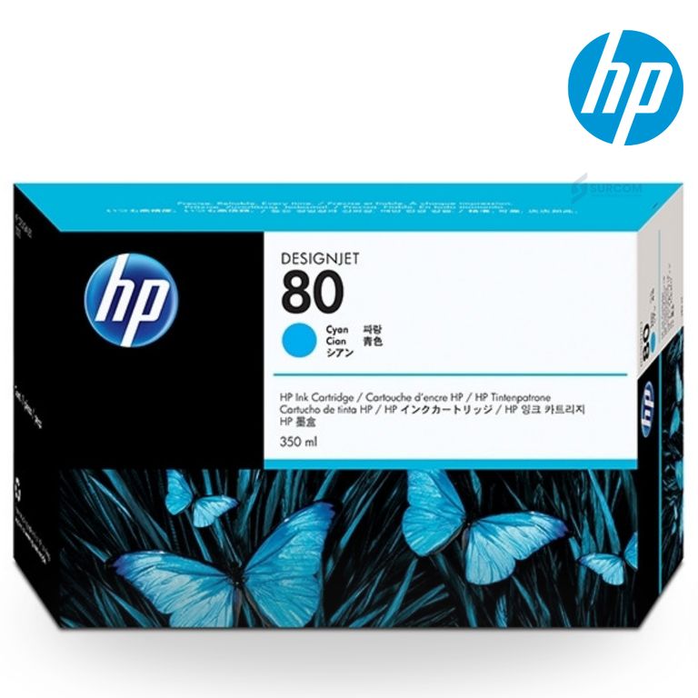 Cartucho de Tinta 80 Cyan Original de 350 ml