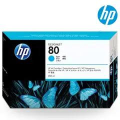 HP - Cartucho de Tinta 80 Cyan Original de 350 ml