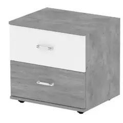 NACION MUEBLES - VELADOR BRIANNA COLOR GRIS