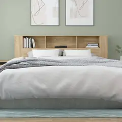 TU MESITA - Cabecera para cama moderna con organizador Margaret color Duna