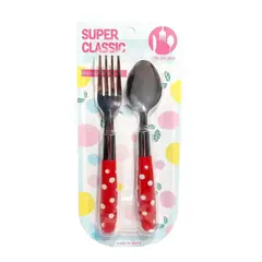 TODO FIT - CUBIERTOS PARA NIÑOS - SUPER CLASSIC ROJO