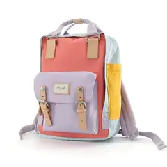 HIMAWARI - - Mochila escolar o viaje porta Laptop - Púrpura y Coral