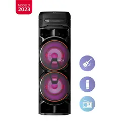 LG - Torre de sonido XBOOM RNC9 Doble Woofer Potenciador de bajos