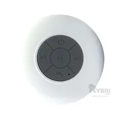 GENERICO - Parlante con Proteccion de Color Blanco Y+Papel de Regalo