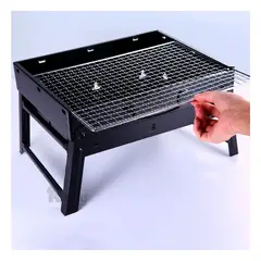 GENERICO - Parrilla Pequeña Plegable para Aire Libre en Color Negro