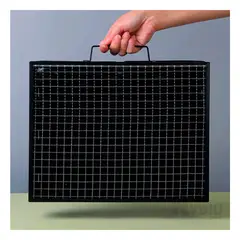 GENERICO - Bbq Moderna para Campo en Negro Y+Gift MiniAgenda