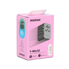 MOMAX - 20W PD Adaptador de corriente de cargador rápido de viaje global