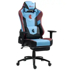 DREIZT - Silla Gamer Heroes Series Azul Claro Premium Alta Calidad