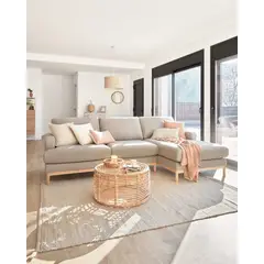 YOLODECORO - Seccional con Chaise Longue a la Derecha Mihaela Gris