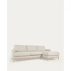 YOLODECORO - Seccional con Chaise Longue a la Derecha Mihaela Blanco