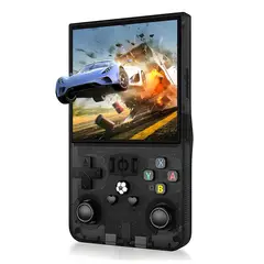 TRENDY TECH E I R L - Consola Gamer R36S Portatil 64GB 15000 Juegos Retro Negro