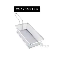 RYBIU IMPORT - Canastilla 255x13x7cm en Plateado Y+Ligas de Regalo