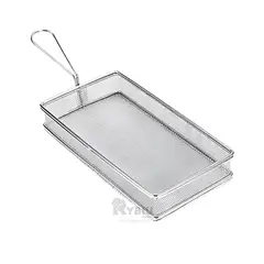 RYBIU IMPORT - Canasto Util 255x13x45cm Plateado Y+Regalo Stickers